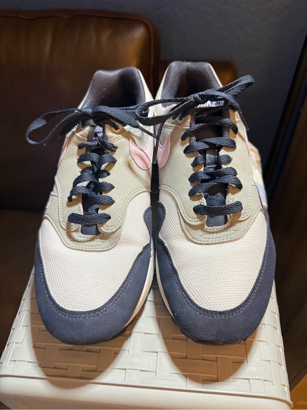 Nike Men’s Air Max, Purple and Navy, Grey Retro Runner Sneakers